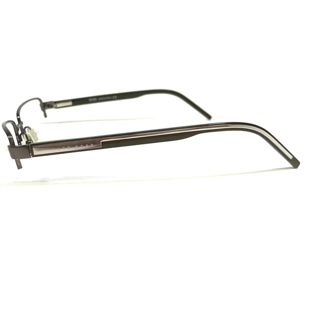 HUGO BOSS Eyeglasses Frames 0228/U 31C Gray Green Rectangular Half Rim 52-19-140